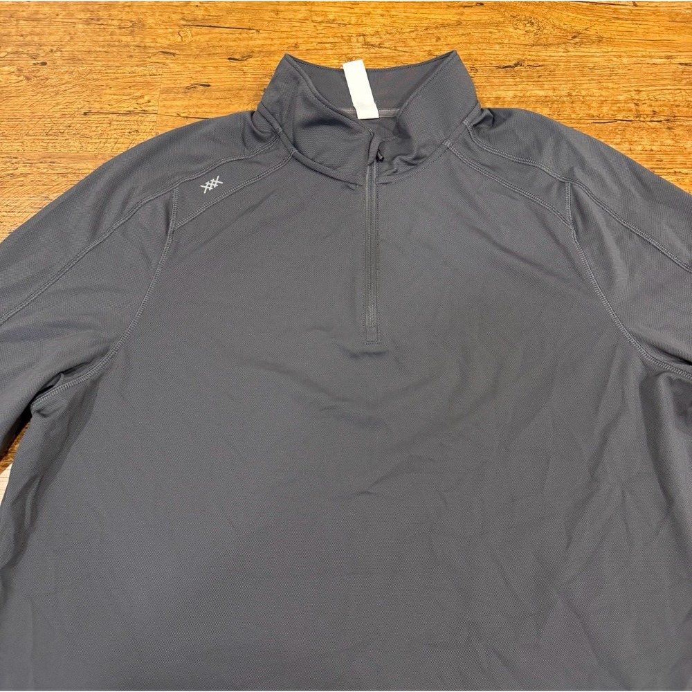 Rhone Gray‎ Rise Performance 1/4 Zip Gym Golf Pullover Sweatshirt Sweater Men XL